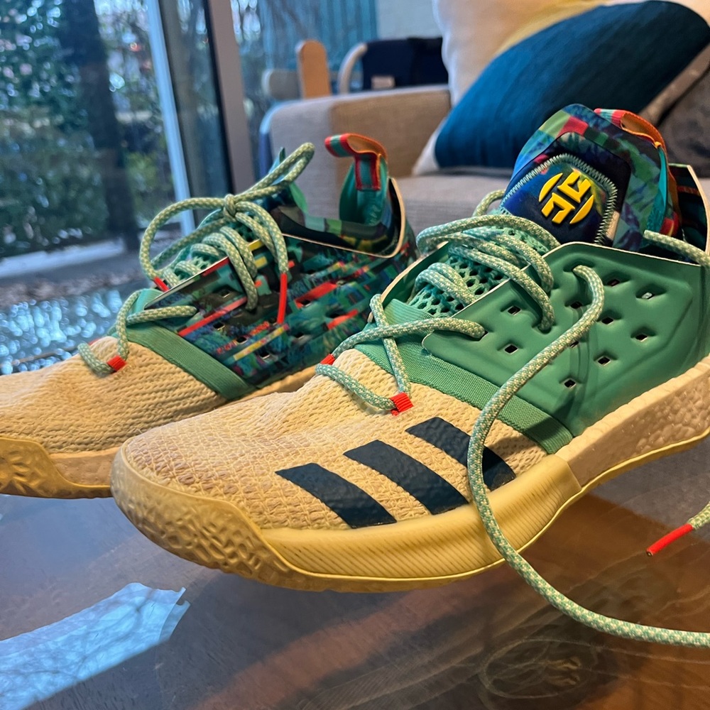 Adidas Harden Vol. 2 'Vision' Sneakers | Green | Men's Size 9.5